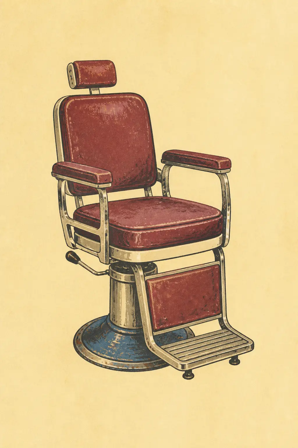 Vintage barber chair